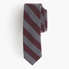 Sometimes you want to wear a tie even when you don't have to. This one is made from English wool-silk with a classic two-tone stripe (there's a reason stripes never go out of style). Fun fact: It's hand-finished in NYC's Long Island City. <ul><li>2 1/2" at widest point.</li><li>English wool/silk.</li><li>USA.</li></ul> Ties For Men, Island City, Long Island City, Suits Coats, Online Sale, Fun Fact, The English, Online Sales, Ties Mens