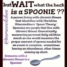 Chronic Pain, The Words, Spoons