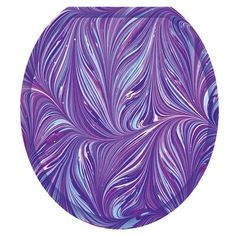 an abstract purple and blue design on a white background