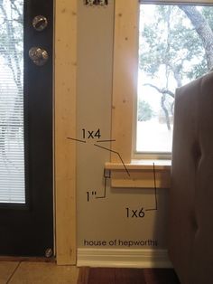 an instagramted photo shows the measurements for a window sill