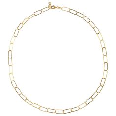 Introducing the 14K Solid Gold Paper Clip Layering Chain Necklace by ORENA Jewelry, where the fusion of avant-garde design and traditional craftsmanship culminates in a piece that's both modern and timeless. This necklace is meticulously shaped by hand, capturing the essence of elegance and understated sophistication that the contemporary woman embodies. It is a versatile accessory, perfect for layering or as a standalone statement, destined to become a staple in your collection. Details you'll