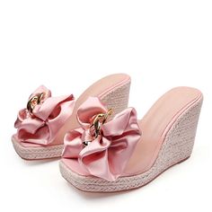 New Wedges Slippers For Women 2024 Summer Fashion Pink Butterfly-knot Designer Sandals Platform Heels Size 46 Female Shoes Shoes Type: Modern Slippers Applicable Place: Outside Upper Material: PVC Heel Height: Super High (8cm-up) Origin: Mainland China Season: Summer Heel Type: Wedges Item Type: Slippers Model Number: 3256804090077149 Fashion Element: Butterfly-knot Department Name: Adult Outsole Material: Rubber With Platforms: Yes Platform Height: 3-5cm Style: Novelty Insole Material: PU Patte Pink Wedge Sandals, Pink Wedges, Female Shoes, Sandals Platform, Slippers For Women, Heel Slippers, Wedding Sandals, Platform Sandals Heels, Fashion High Heels