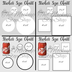 printable sticker sheet with instructions to make it look like a soda can