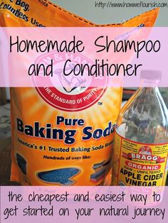 Homemade Shampoo And Conditioner, Diy Shampoo Recipe, Apple Cider Vinegar Shampoo, Baking Soda For Hair, Baking Soda Benefits, Shampoo Recipe, Homemade Shampoo, Hair Oils, Diy Shampoo