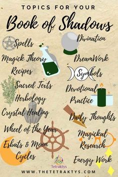 Books Of Shadows, The Book Of Shadows, Wiccan Witch, Magick Spells