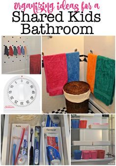 bathroom organization ideas for a shared kids bathroom