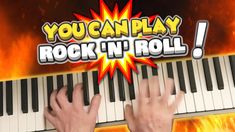 someone is playing rock'n'roll on the piano