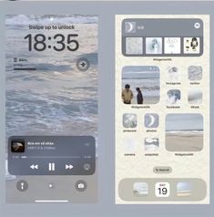 an image of two cell phones with different themes