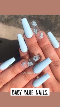 Summer Birthday Nails Coffin, Cute Spring Nails Acrylic Coffin, Nail Design Ideas Spring, Cute Pastel Nails, Pastel Acrylic Nails, Blue Butterfly Nails, Nail Butterfly, Nails Butterfly, Nails Bridal