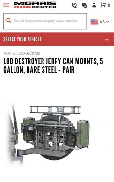 the front page of a website showing an image of a vehicle with its engine on it