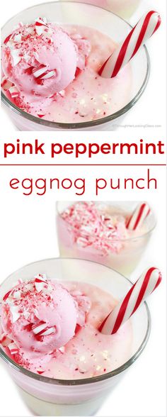 pink peppermint eggnog punch recipe