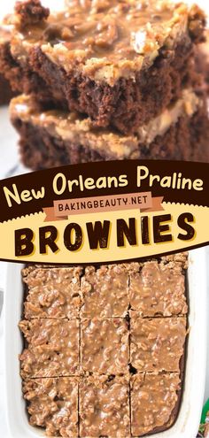 New Orleans Praline Brownies, chocolate desserts, easy desserts to impress, brownies Louisiana Stranger Cake, New Orleans Desserts Easy, Praline Candy Recipe New Orleans, New Orleans Dessert Recipes, New Orleans Praline Recipe, Cajun Desserts Louisiana Sweet Treats, Best Pecan Praline Recipe, Louisiana Desserts