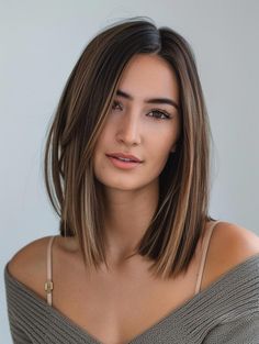 Chic Long Bob Hairstyles to Try Now Hair To Collarbone Length, Long Bob Hairstyles For Fine Hair 2024, Long Bob Dark Hair, Long Bob Hairstyles For Fine Hair, Different Types Of Bobs, Tuns Bob Lung, Brown Long Bob, Medium Fine Hair