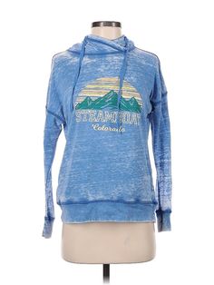 Assorted Brands Pullover Hoodie Size: Small Tops - used. 60% COTTON, 40% POLYESTER | Pullover Hoodie: Blue Tops - Size Small Blue Pullover, Small Tops, Pullover Hoodie, Women Handbags, Womens Tops, Handbags, For Women, Blue, Clothes