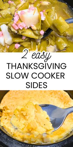 Crockpot Corn Pudding and Green Beans and Potatoes in Slow Cooker are Easy Southern Thanksgiving Menu Recipes, Vegetarian Thanksgiving Recipes Side Dishes, Crockpot Recipes for Thanksgiving, Vegtable Sides, Corn Side Dishes or Alternative to Green Bean Casserole Recipes. Def Add These To Your Thanksgiving Cooking This Holiday Season! #thanksgivingrecipes #thanksgivingsides #sidedish #greenbeans #cornpudding #corn #holidaymenu Slow Cooker Thanksgiving, Thanksgiving Slow Cooker, Crockpot Thanksgiving, Thanksgiving Dinner Sides, Thanksgiving Side Dish Recipes, Thanksgiving Recipes Side Dishes Easy, Thanksgiving Crockpot Recipes, Upstate Ramblings, Crockpot Side Dishes