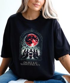 Step into the mystical world with our Ghurls just wanna have Fun vintage witchy graphic tee! Perfect for those who adore the Halloween aesthetic and love to celebrate the spooky season year-round. This shirt features a charming illustration of a witch coven around a cauldron, adding a touch of retro magic to your wardrobe. Product Details: Material: Soft, high-quality cotton blend Fit: Relaxed fit, unisex sizing Color: Classic white with a vintage-style black print Design: Unique illustration of Halloween Besties, Ghouls Just Wanna Have Fun, Funny Witch, Witch Coven, Charming Illustration, Unique Illustration, Fun Shirt, Halloween Vintage, Cozy Fits