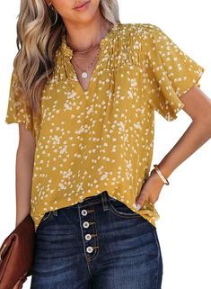 $14.99
Don’t miss out on our limited-time offer for this chic and stylish outfit that will elevate your wardrobe effortlessly Stylish Business Casual, Damaged Clothes, Bohemian Top, Chiffon Blouses, Printed Fashion, Womens Tops Dressy, Tunic Tops Casual, Bohemian Tops, Women Tunic Tops