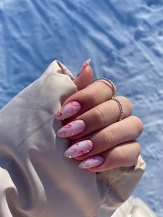 Nail Themes, Paznokcie Hello Kitty, Kutek Disney, Colourful Nails, Unghie Nail Art, Girly Acrylic, Nail Looks, Hello Nails, Sassy Nails