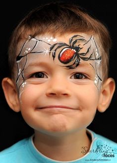 spider-man | Tips4Kidz Spider Face Painting, Easy Halloween Face Painting, Face Painting Images, Painting Costume, Animal Face Paintings, Face Painting Tutorials