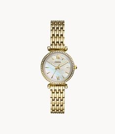 Women's Watches: Shop Ladies Watches & Watch Collections for Women - Fossil Simple Hoop Earrings, Fossil Watch, Hand Watch, Fossil Watches, Tech Savvy, Gold Models, American Brand, Men Diamond Ring, Analog Watch