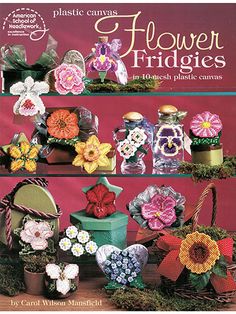 the front cover of plastic canvass flower fridges