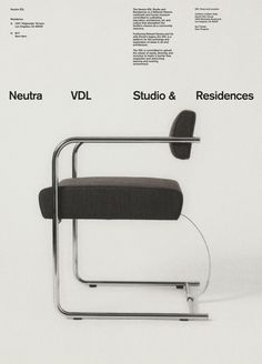 an advertisement for a chair that is designed to look like it has been placed on the wall