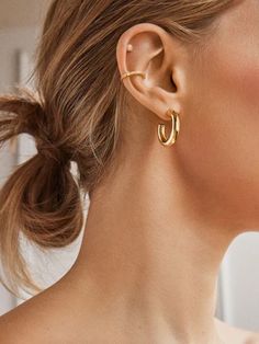 Shop the             Chunky gold hoops             Dalilah Earrings - 23MM at the official Baublebar site. Enjoy free shipping and returns on all US orders $75+. Trendy Cartilage Earrings As Gift, Trendy Hoop Clip-on Earrings, Trendy Gold Cartilage Earrings, Trendy Wrap Earrings With Ear Wire, Modern Hoop Clip-on Earrings, Chic Ear Cuff For Pierced Ears As Gift, Adjustable Wrap Drop Earrings, Trendy Pierced Wrap Earrings, Classic Pierced Ear Cuff