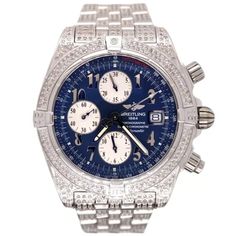 Breitling Chronograph B-2 44mm Watch Size: one size.  Color: White.  Gender: male.  Age Group: adult. Designer Silver Chronograph Watch With Chronometer, Designer Silver Chronograph Watch, Designer Silver Automatic Chronograph Watch, Designer Silver Chronograph Automatic Watch, Designer Silver Watch With Tachymeter, Breitling Chronograph, Value Color, Breitling Chronomat, Year 2000