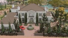 this is an artist's rendering of a mansion