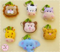 there are many different animal shaped hair clips