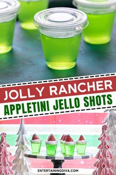 Appletini Jello Shots | Cocktails