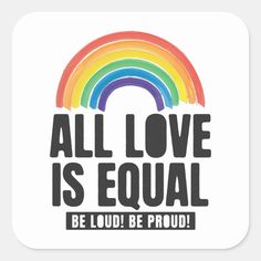 “All Love Is Equal” a retro & watercolor style rainbow design is perfect for pride and supporting love, equality and raising awareness. This is a great gift Idea for Rainbow LGBTQ Lesbian Pan Trans Queer Cis gear perfect for Pride Month, Pride Week with Rainbow Flag. Lgbtq Outfit, Lgbt Culture, Retro Watercolor, Rainbow Car, Rainbow Poster, Pride Week, Lgbtq Funny