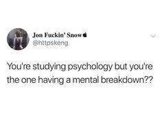 Psychology Exam Funny, Psychology Student Instagram Bio, Psychology Student Humor, Psych Major Aesthetic, Psychologist Humor, Psych Memes, Learning Psychology