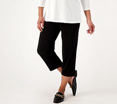 The spring/summer season is fast approaching and it's time for a wardrobe refresh! Suit up in these pull-on crop pants -- dress them up with a blouse and wedge heels for desk-to-dinner attire. From Susan Graver. Comfort Stretch Pull-on Cropped Pants, Pull-on Straight Leg Dress Pants With 4-way Stretch, Comfortable Black Pull-on Pants, Summer Rayon Pull-on Pants, Spring Pull-on Rayon Pants, Susan Graver, Pull On Pants, Slim Legs, Cropped Pants