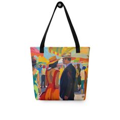 ¡Organízate con estilo con este espacioso bolso tote, ahora con ENVÍO GRATIS a España, la Unión Europea, Reino Unido, Estados Unidos y Canadá!
EL DISEÑO
Esta obra captura los vibrantes colores y la animada atmósfera de la Feria de Sevilla. Cada pincelada da vida al baile de colores, elegantes atuendos y al espíritu que define esta joya cultural.
EL BOLSO
Este bolso tote es a la vez moderno y práctico, perfecto para llevar todos tus imprescindibles con estilo y comodidad.
Está fabricado con teji Artistic Travel Tote Canvas Bag, Artistic Tote Canvas Bag For Travel, Artistic Rectangular Canvas Shopping Bag, Artistic Large Capacity Canvas Travel Bag, Artistic Large Capacity Shoulder Bag For Shopping, Artsy Shopping Tote Bag, Artsy Tote Bags For Shopping, Everyday Artwork Tote Bag, Artsy Rectangular Canvas Travel Bag