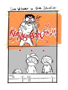 a comic strip with some writing on it