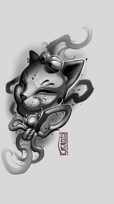 #tattoo #blacktattoo #japanesetattoo #fish #japantattoo #kitsune #tattoodesign #design #sketch #tattoosketch Soft Realism Tattoo, Vintage Prom Dresses, Full Hand Tattoo, Bear Sketch, Animal Tattoo Ideas, Abstract Tattoo Designs, Dress Mid Length