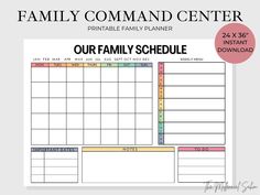 the family command center printable family planner