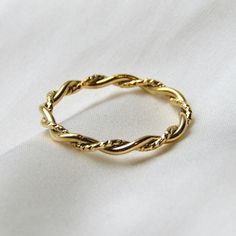 *18k gold plated stainless steel ring Currently available in 3 sizes! *US size 6 (Pandora 52, UK L - L 1/2) *US size 7 (Pandora 54, UK M 1/2 - N 1/2) *US size 8 (Pandora 57, UK P 1/2 - Q) Minimalist Twisted Gold Rings, Gold Twisted Promise Ring, Twisted Gold Ring For Gift, Twisted 14k Gold Ring, Gold Stackable Rings With A Modern Twist For Promise, Gold Plated Twisted Jewelry Gift, Adjustable Twisted Yellow Gold Rings, 14k Gold Twisted Rings For Gift, Yellow Gold Twisted Ring For Gift