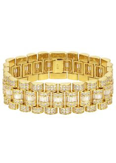 Baguette Presidential Bracelet Gold Plated. The Bracelet can be customized to any width and length by selecting the options above. Once you select your length and width, the price and the weight will adjust.  -LIFETIME WARRANTY -LIFETIME UPGRADE -15 DAY MONEY BACK GUARANTEE -FREE SHIPPING -FINANCING AVAILABLE Bracelet Gold, Italian Charm Bracelet, Baguette, Clutch Bag, Gold Bracelet, Gold Plate, Plating, Crown, Money