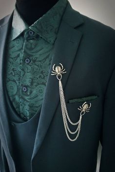 Collar Chain, Collar Pins, Fashion Suits For Men, Prom Outfits