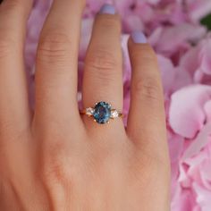 With a brilliant cut like that, this ring is nothing but pure brilliance in itself. With the prettiest blue color of the London Blue Topaz, the Khloe ring with two side moissanites, sparkles like there is no tomorrow. Celebrate your milestones or special occasions with this ring as the perfect gift for a new mom, or as There Is No Tomorrow, Planet Ring, London Blue Topaz Ring, Blue Topaz Stone, Rose Quartz Ring, Demi Fine Jewelry, Swiss Blue Topaz, Agate Ring, Topaz Stone