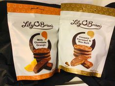 two bags of jelly brown's chocolate orange cookies