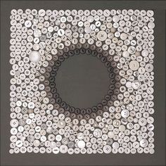 a circular design made out of buttons