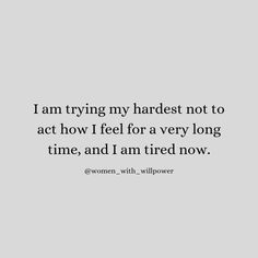 I am tired 😮‍💨🥺 ✨ Follow @women_with_willpower ✨ ✨ Follow @women_with_willpower ✨ ✨ Follow @women_with_willpower ✨ Follow for more Motivational and Inspirational Quotes ✍🏻 #dailyinspiration #dailyquotes #quoteoftheday #dailyinspirationalquotes #inspirational #dailymotivation #bossbabe #femalemotivation #womenempowerment #womenhelpingwomen #upliftingquotes #jealous #betterthanyesterday #feelings #tired #bossbabequotes #selfrealization #positivequotes #motivational #dailymotivationalquotes ... Quotes About Willpower, Tired Of Getting Hurt, Done Trying Quotes Life, I Am Tired, Tired Quotation, Quote Question, Done Trying Quotes, Try Quotes, Done Trying