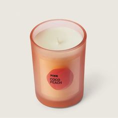 This Peach And Coconut Laced Candle Creates Good Beach Vibes Without Ever Having To Leave The House. ~ Against Animal Testing ~ Soy-Wax Blend Candle ~ Single-Wick ~ 25-45 Hour Burn Time ~ Size: 6.3 Oz Lace Candles, Peach Candle, Colorful Candles, Beach Vibes, Room Inspo, Victoria's Secret Pink, Secret Pink, Soy Wax, Victoria’s Secret