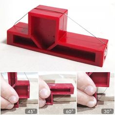 the instructions for how to make a miniature red object