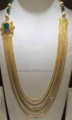 Chandraharam With Side Pendant, Gold Chandraharam Designs Latest, Step Chains Gold, Step Golusu Gold, Chandraharam Designs Gold, Step Chains In Gold Indian Latest, Chandraharam Designs Indian Jewelry, Chandra Haram Designs Gold Latest, Step Chains Designs