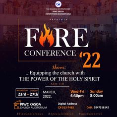 an event poster for the fire conference