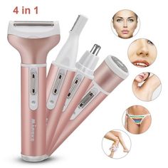 Features:100% brand new and premium quality with high durability and practicability.The kit combine with nose, eyebrow, long hair and short hair trimmer, suit for women, also safety used by baby to trim hair or pet.360 Rotary cutting system, efficient shaving nose hair clean and no painful, no residual hair.The stainless steel head is water resistance, can be clean in running water, make it easy to clean, no clogged and avoid bacteria.Small size design, easy to hold, portable and movable, can be Upper Lip Hair, Body Shaver, Hair Removal Women, Hair Shaver, Underarm Hair Removal, Nose Hair Trimmer, Women Health, Facial Hair Removal, Body Hair Removal